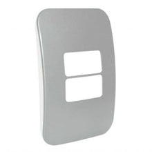 Load image into Gallery viewer, VETi 1 2 Horizontal Module Cover Plate 4 x 2 - Black Trim