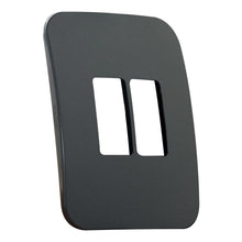 Load image into Gallery viewer, VETi 1 2 Vertical Module Cover Plate 4 x 2 - Black Trim