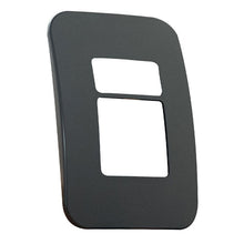 Load image into Gallery viewer, VETi 1 1 Horizontal & Wide Module Cover Plate 4 x 2 - Black Trim