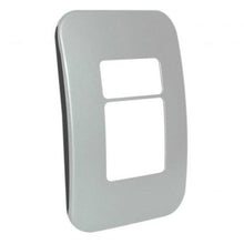 Load image into Gallery viewer, VETi 1 1 Horizontal & Wide Module Cover Plate 4 x 2 - Black Trim