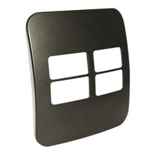 Load image into Gallery viewer, VETi 1 4 Horizontal Module Cover Plate 4 x 4 - Black Trim
