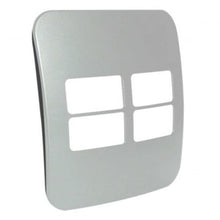 Load image into Gallery viewer, VETi 1 4 Horizontal Module Cover Plate 4 x 4 - Black Trim