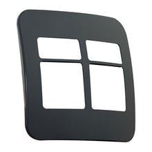Load image into Gallery viewer, VETi 1 2 Horizontal & 2 Wide Module Cover Plate 4 x 4 - Black Trim