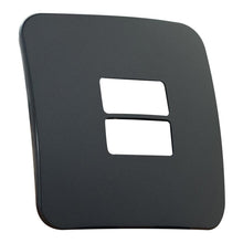 Load image into Gallery viewer, VETi 1 2 Horizontal Module Cover Plate 4 x 4 - Black Trim