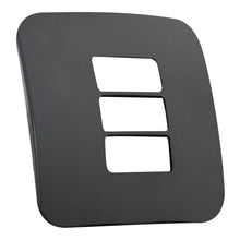 Load image into Gallery viewer, VETi 1 3 Horizontal Module Cover Plate 4 x 4 - Black Trim
