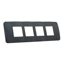 Load image into Gallery viewer, VETi 1 Omni Cluster 4 Wide Moduel Cover Plate - Black Trim