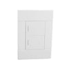 VETi 2 2 Lever 1-Way Light Switch 4x2 - White