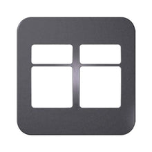 Load image into Gallery viewer, VETi 1 2 Horizontal & 2 Wide Module Cover Plate 4 x 4 - White Trim