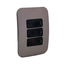 Load image into Gallery viewer, VETi 1 3 Lever 1-Way Light Switch 4x2 - Black Modules