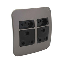 Load image into Gallery viewer, VETi 1 Double Combo Socket 4 x 4 - Black Modules