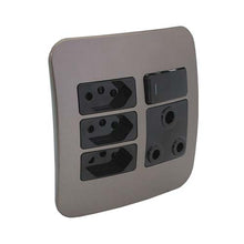 Load image into Gallery viewer, VETi 1 Slimline Combo Socket 4 x 4 - Black Modules