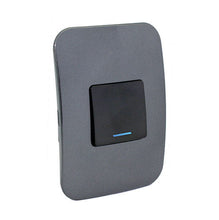 Load image into Gallery viewer, VETi 1 1 Lever 1-Way Wide Light Switch with Locator 4x2 - Black Module