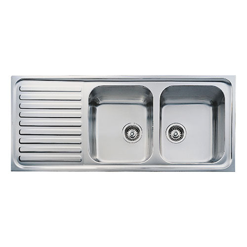Teka Classic Double Bowl Inset Sink - Stainless Steel