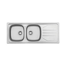 Load image into Gallery viewer, Franke Nouveau NVN621 Stainless Steel Double Bowl Inset Sink 460x1160mm