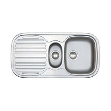 Load image into Gallery viewer, Franke Quinline QLX651 Stainless Steel Double Bowl Inset Sink 500x970mm