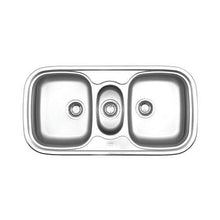 Load image into Gallery viewer, Franke Quinline QLX670 Stainless Steel Triple Bowl Inset Sink 500x970mm