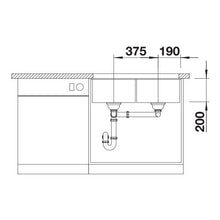 Load image into Gallery viewer, BLANCO SubLine 350/350-U Silgranit Double Bowl Undermount Sink - Alu Metallic