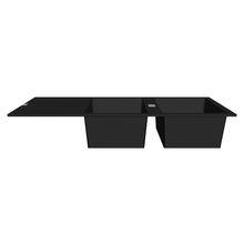 Load 3D model into Gallery viewer, Franke Maris MRG621 Fragranite Double Bowl Inset Sink 500x1160mm - Onyx