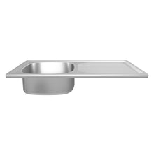 Load 3D model into Gallery viewer, Franke Trendline 711 Single Bowl Overmount Sink 800 x 460mm - Stainless Steel
