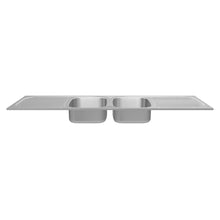 Load 3D model into Gallery viewer, Franke Trendline 722 Stainless Steel Double Centre Bowl Overmount Sink 535x1800mm