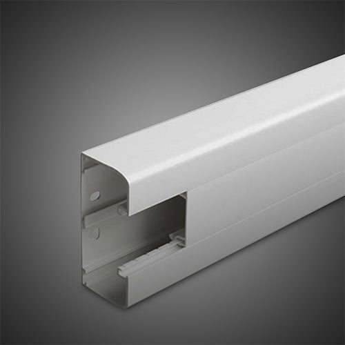 Legrand Single Compartment Snap-On Trunking with Cover 2m - White