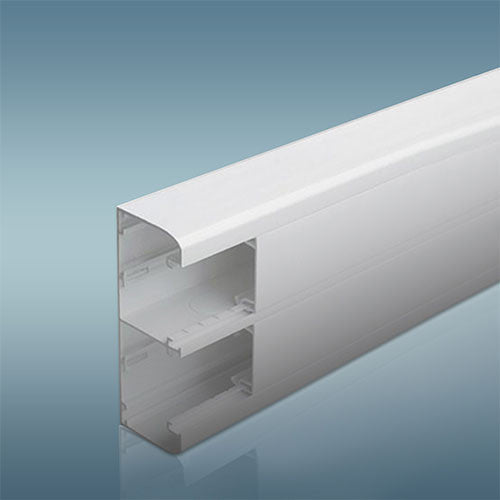 Legrand Double Compartment Snap-On Trunking with Cover 2m - White