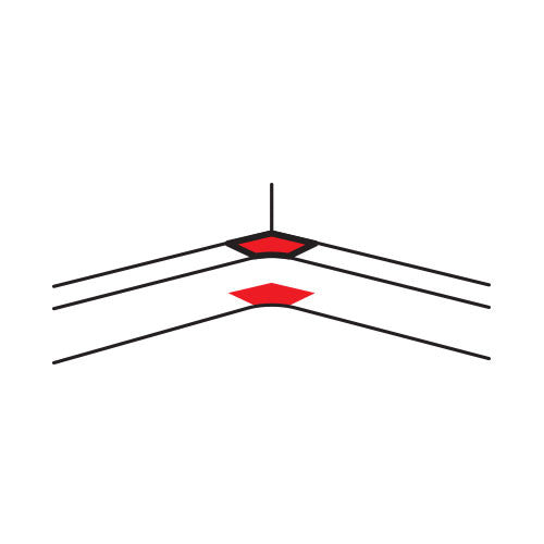 Legrand Internal Bend for Single Compartment Snap-On Trunking - White