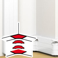 Load image into Gallery viewer, Legrand Internal Bend for Triple Compartment Snap-On Trunking - White
