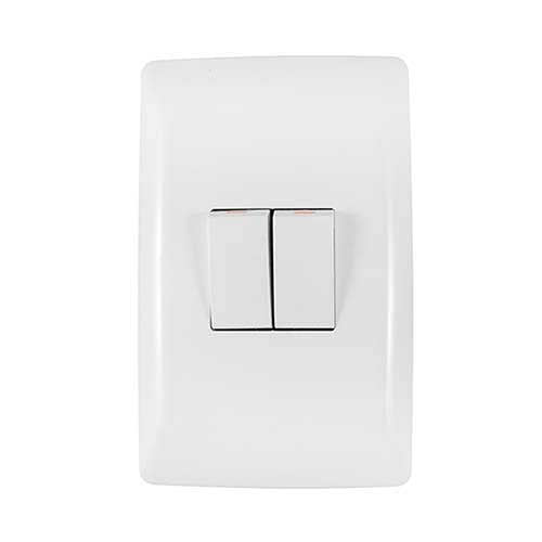 Crabtree Diamond 2 Lever Light Switch 4 x 2