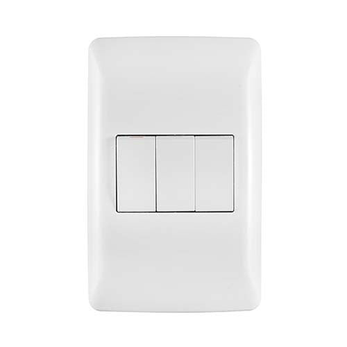 Crabtree Diamond 3 Lever 1 x 1-Way & 2 x 2-Way Light Switch 4 x 2