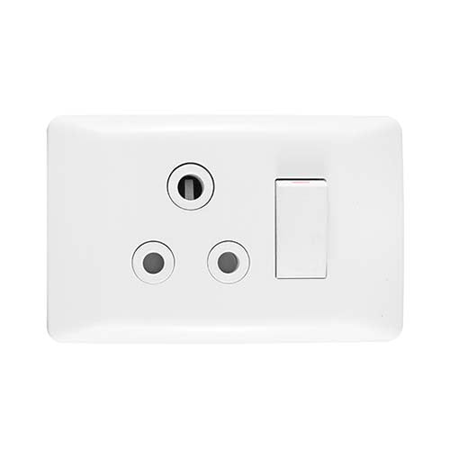 Crabtree Diamond Single RSA Socket Horizontal Mount 2 x 4