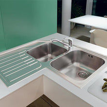 Load image into Gallery viewer, Franke Studio STX 621 Stainless Steel Double Bowl Corner Inset Sink LH Drainer - Stainless Steel
