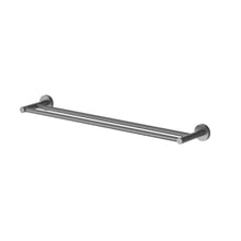 Load image into Gallery viewer, Cobra Seine Double Towel Rail 650mm - Brushed Gun Grey
