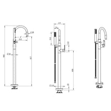 Load image into Gallery viewer, Cobra Seine Freestanding Bath Mixer
