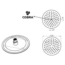 Load image into Gallery viewer, Cobra Seine Round Shower Head
