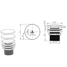 Load image into Gallery viewer, Cobra Seine Bath Waste
