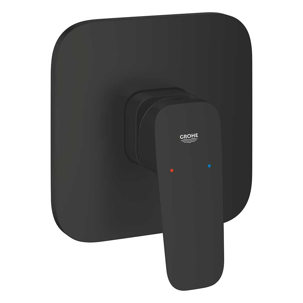 GROHE Cubeo Concealed Shower Mixer Tap Trim - Matt Black