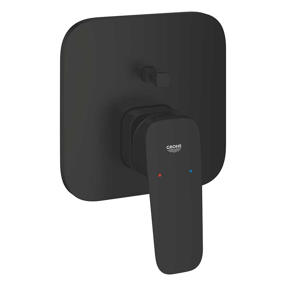 GROHE Cubeo Concealed Diverter Mixer Tap Trim - Matt Black
