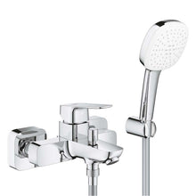 Load image into Gallery viewer, GROHE Cubeo Exposed Bath Mixer Tap with Handspray - Chrome
