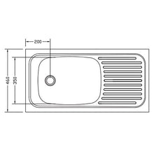 Load image into Gallery viewer, Franke Trendline 711 Single Bowl Overmount Sink 900 x 460mm - Stainless Steel
