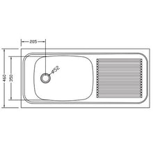 Load image into Gallery viewer, Franke Trendline 711 Stainless Steel Single End Bowl Drop-on Sink 460x1000mm
