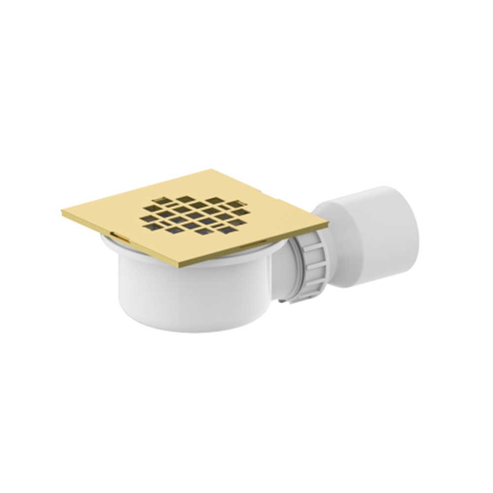 Cobra Seine P Shape Shower Trap - Brushed Gold