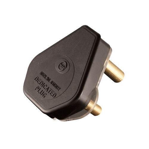 Crabtree Domestic Dedicated Plug Top 3 Pin 16A Black