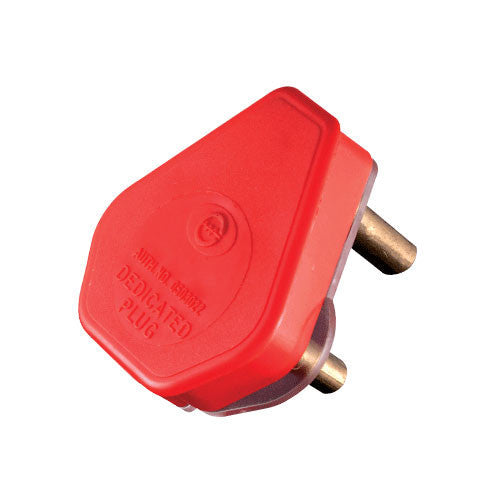 Crabtree Domestic Dedicated Plug Top 3 Pin 16A Red