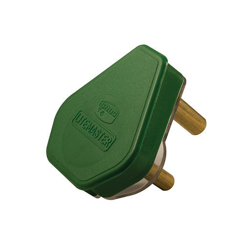 Crabtree Domestic Plug Top 3 Pin 16A Green