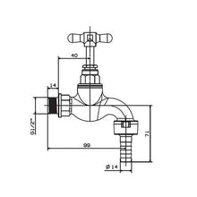 Load image into Gallery viewer, Cobra Hose Bib Tap 108-15
