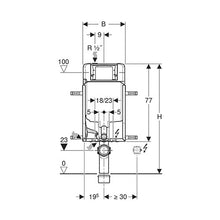 Load image into Gallery viewer, Geberit Kombifix Sigma Concealed Cistern 80mm

