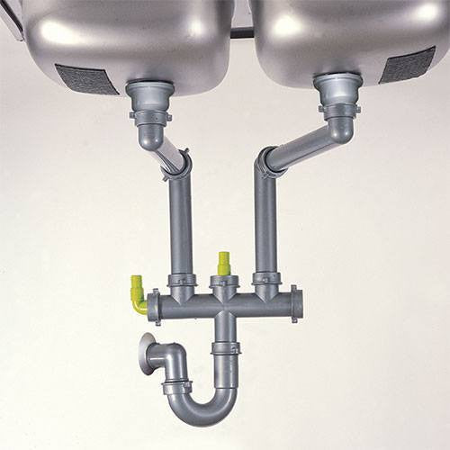 Franke SPAZI F/2 Double Bowl Plumbing Kit
