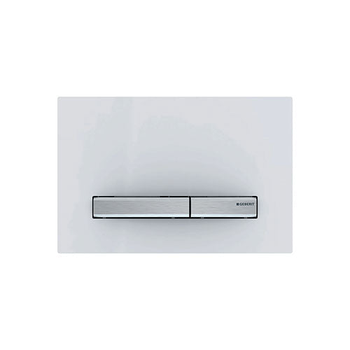 Geberit Sigma50 Dual Flush Push-Button Flush Plate  - White