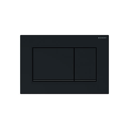 Geberit Sigma30 Dual Flush Push-Button Flush Plate - Jet Black